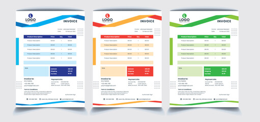 Delivery Note Price List Design