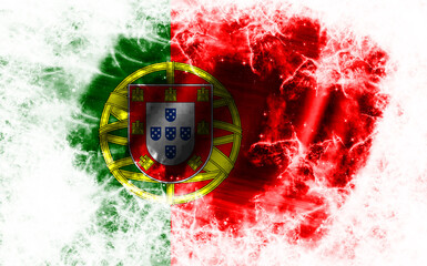 White background with worn Portugal flag