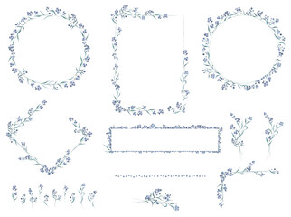 WALD Vergissmeinnicht - forget Me Not Aquarell