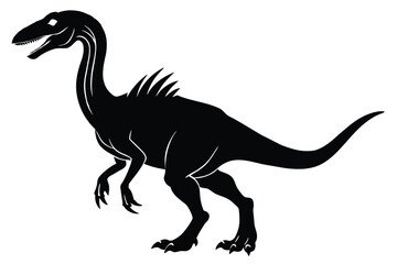 Obraz na płótnie Canvas Silhouette Dinosaur Vector Illustration Design 