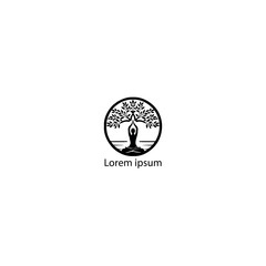 yoga logo with white background