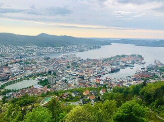 view of the city of the city in Bergen