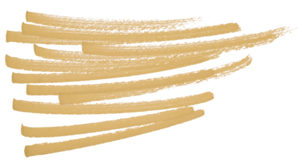 Light brown brush strokes isolated on transparent background.