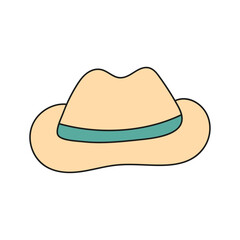 Hat. Vector illustration in doodle style