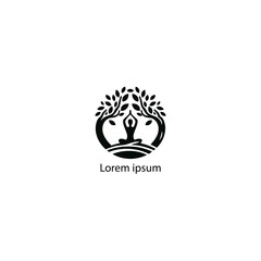 yoga logo with white background