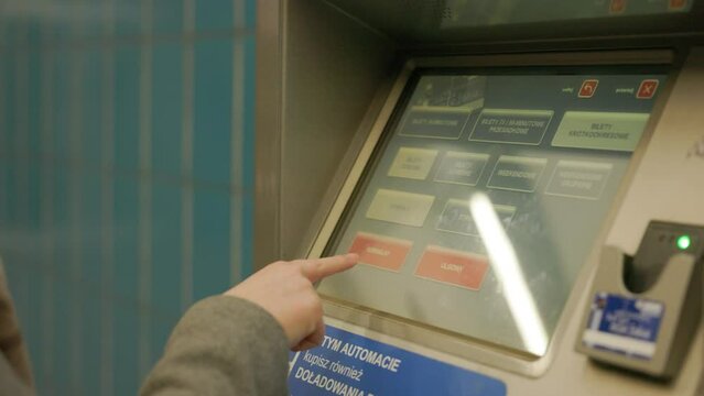 Undergroud ticket machine