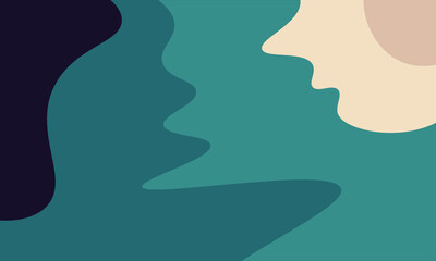 woman silhouette with hair