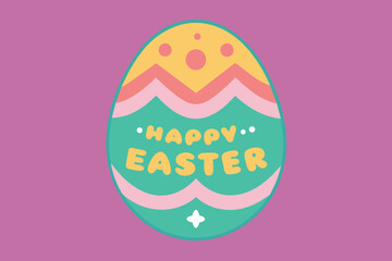 Happy Easter egg vector illustration