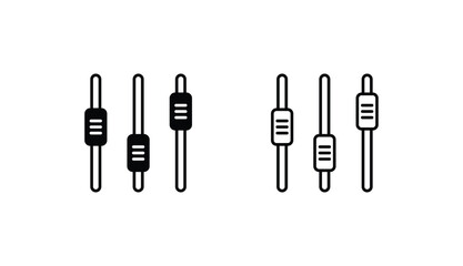 Settings icon design with white background stock illustration