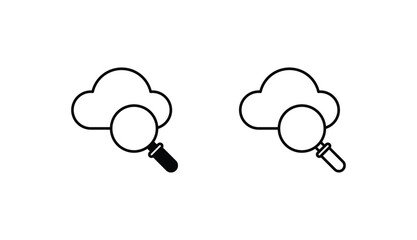 Cloud Computing icon design with white background stock illustration