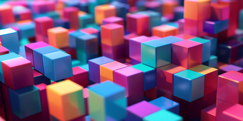 Chromatic Progression: The Symphony of Cubes