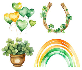 St. Patrick's Day Symbols Clip Art