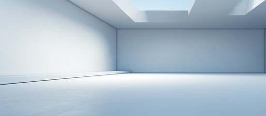 Abstract Contemporary Building Background, Empty Minimalistic Interior Space