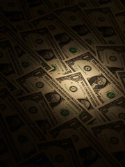 One dollar cash texture background