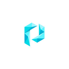 Modern Letter P Abstract Logo Design Vector Icon Template 