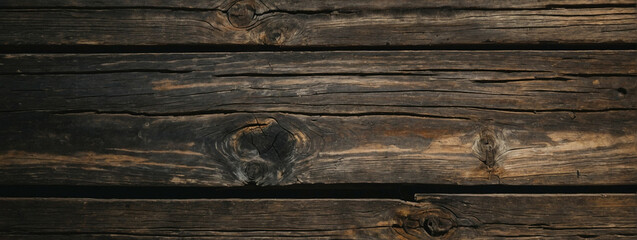 Close Up of Textured Wooden Surface With Knots