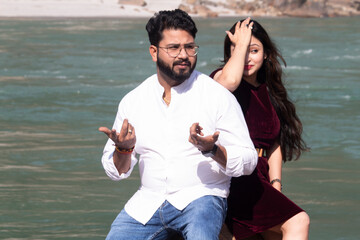 When the photoshoot takes an unexpected turn, Doubtful expressions and regretful gestures unfold as the couple faces unforeseen challenges capturing the perfect moment during pre wedding photo shoot