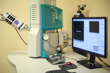  Computers and equipment in lab of Forensic Center at Petrovka, 38, Main Department of Moscow...