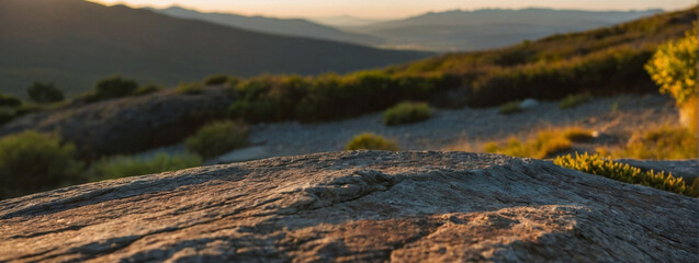 Mountain Landscape at Sunrise