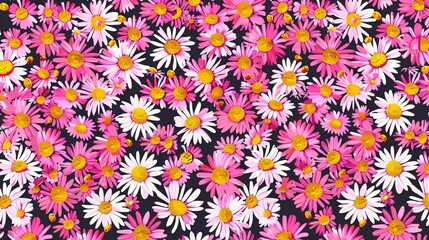 Fototapeta na wymiar wallwaper background of Design a daisy chain wallpaper pattern for a whimsical touch.