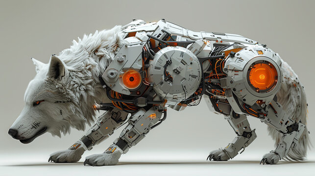 The robotic wolf, a masterpiece of mechanical engineering and artificial intelligence, patrols the cyber wilderness with unmatched precision and ferocity.