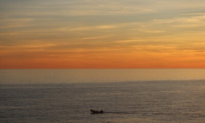 sunset on the beach