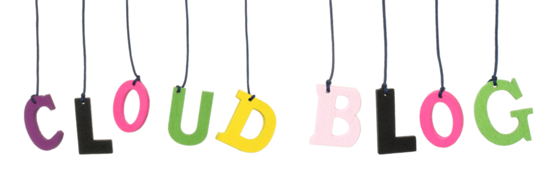 Set of Color Hanging Wooden Letters, which forming a Cloud and Blog words, isolated on transparent background - Powered by Adobe