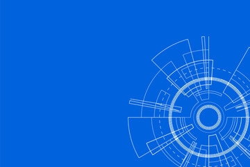 Sci fi futuristic user interface, HUD, Technology abstract background , Vector illustration.