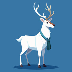 white goat vector illustration