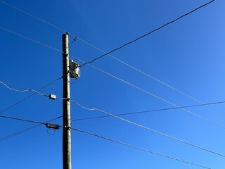 Wood Power Pole - USA