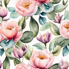 seamless floral pattern - 755731757