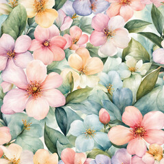 seamless floral pattern - 755731905