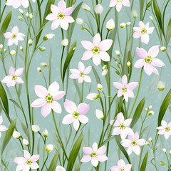 seamless floral pattern - 755731943