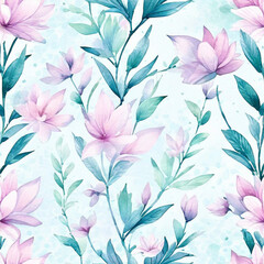seamless floral pattern - 755731953