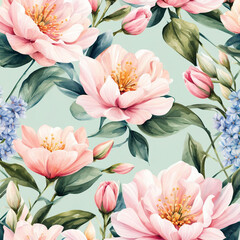 seamless floral pattern - 755731997