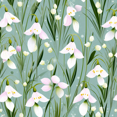 seamless floral pattern - 755732386