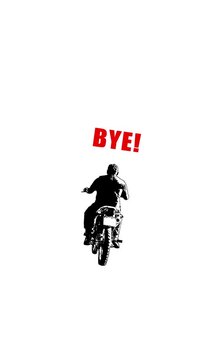 Bye funny concept sticker looped animation