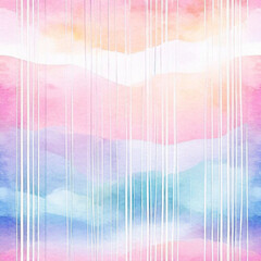 abstract colorful watercolour background with lines - 755732544