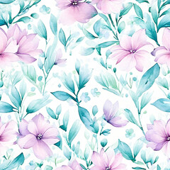 seamless floral pattern - 755732706