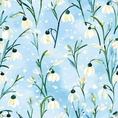 seamless floral pattern - 755732751