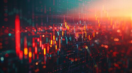 Fototapeta premium Investment, trade, stock, finance and analysis concept.