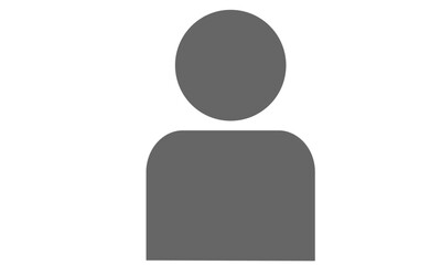 人物ピクトグラム　シルエット　アイコン 上半身アバター