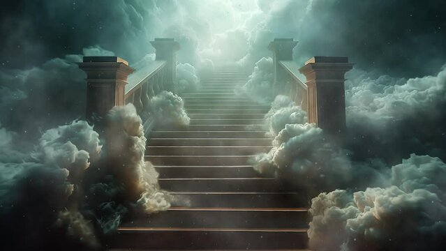 Steps to heaven through the clouds