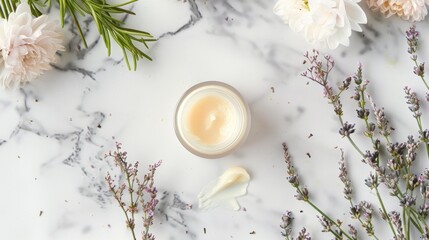 Obraz na płótnie Canvas Organic Cuticle Cream for Healthy Nail Growth