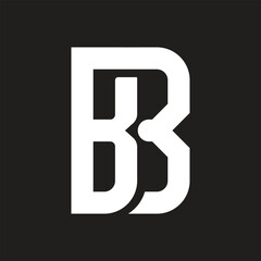 letter bb vector design template - obrazy, fototapety, plakaty