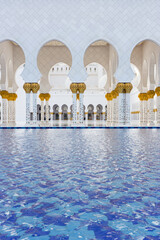 Arches in Sheikh Zayed Mosque is one of six largest mosques in world, mosque was officially opened...