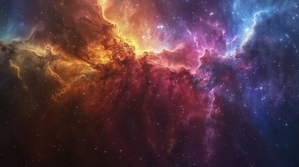 Obraz na płótnie Canvas A dreamy star nebula background, ideal for otherworldly designs, magical posters, or as a captivating backdrop for websites and social media.