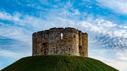 Fototapeta na wymiar Medieval Clifford's Tower, York, England