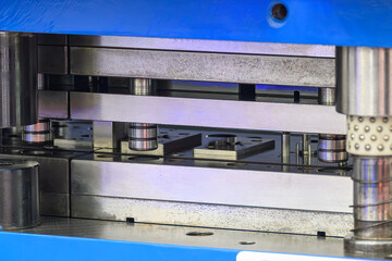 The metalworking process by progressive die.