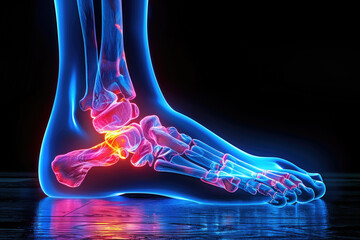 Joint diseases, hallux valgus, plantar fasciitis, heel spur, woman's leg hurts, pain in the foot, health problems concept - 755748950
